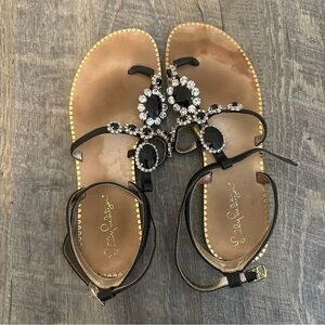 Lilly Pulitzer Katie Embellished Sandal Size 8